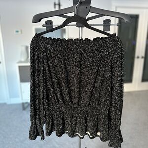 Ricki's Black and White Polka Dot Blouse